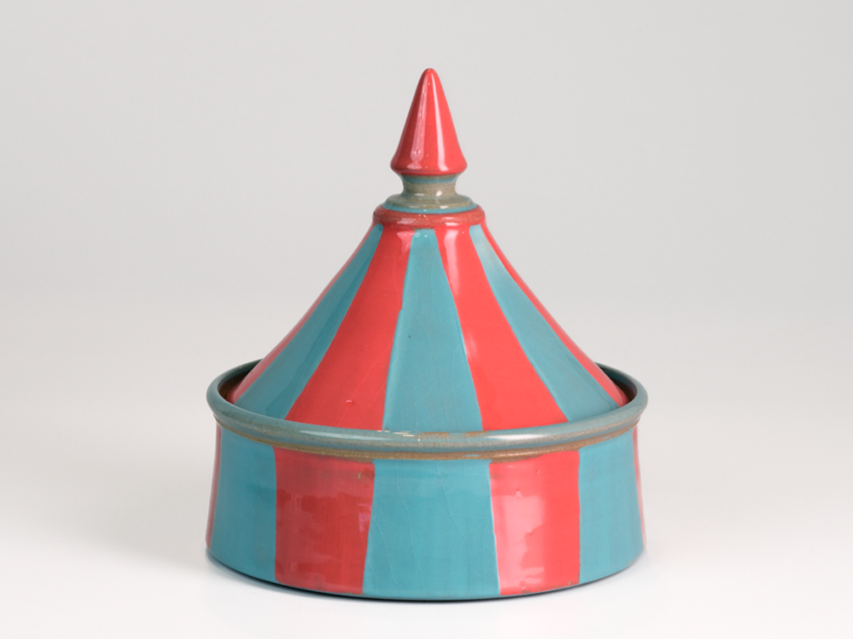BIG TOP I  1 Carnival Tent Lidded Jar - Amrita Dhawan