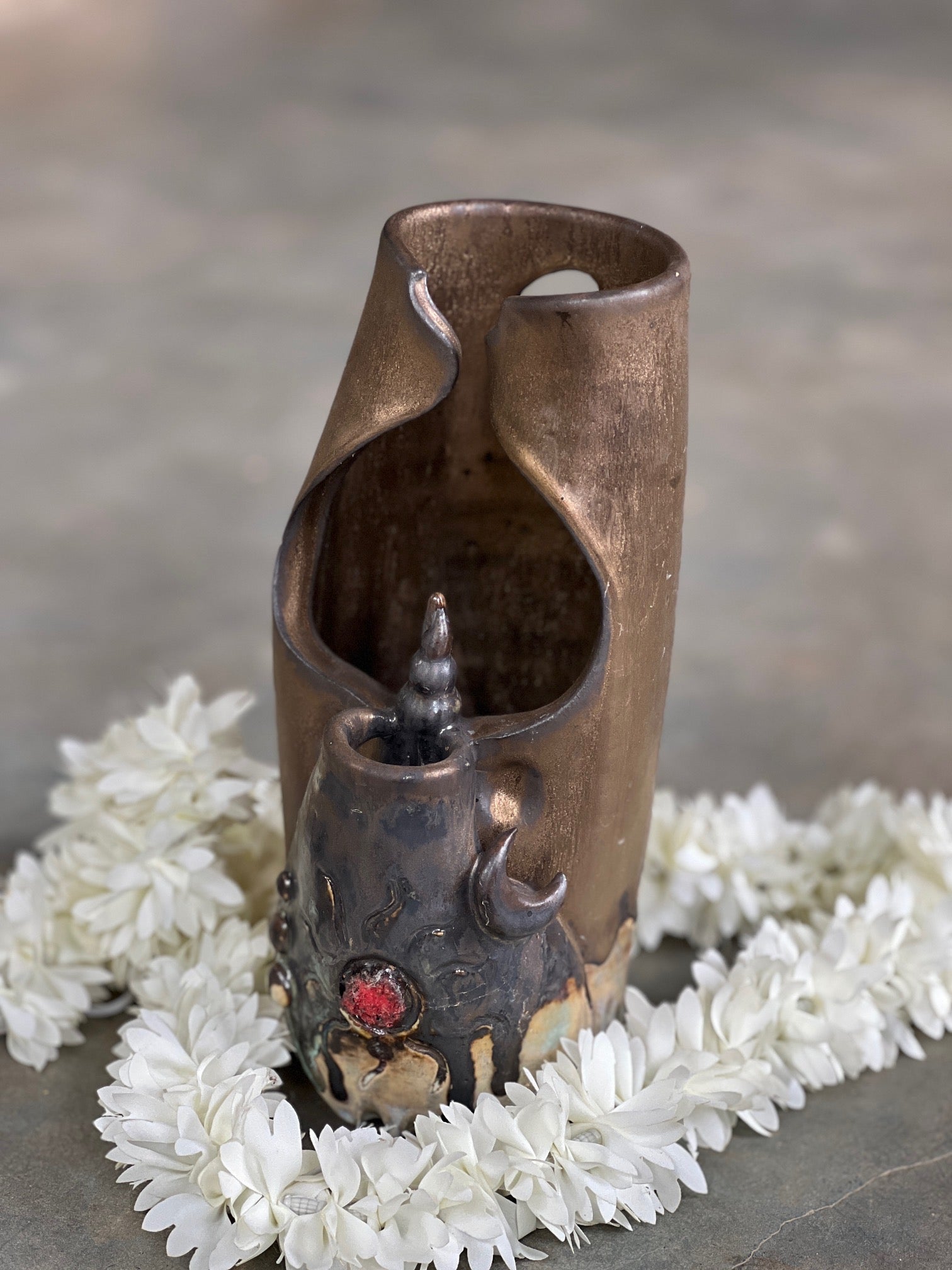 Votive Antique Bronze Vase -Adil Writer