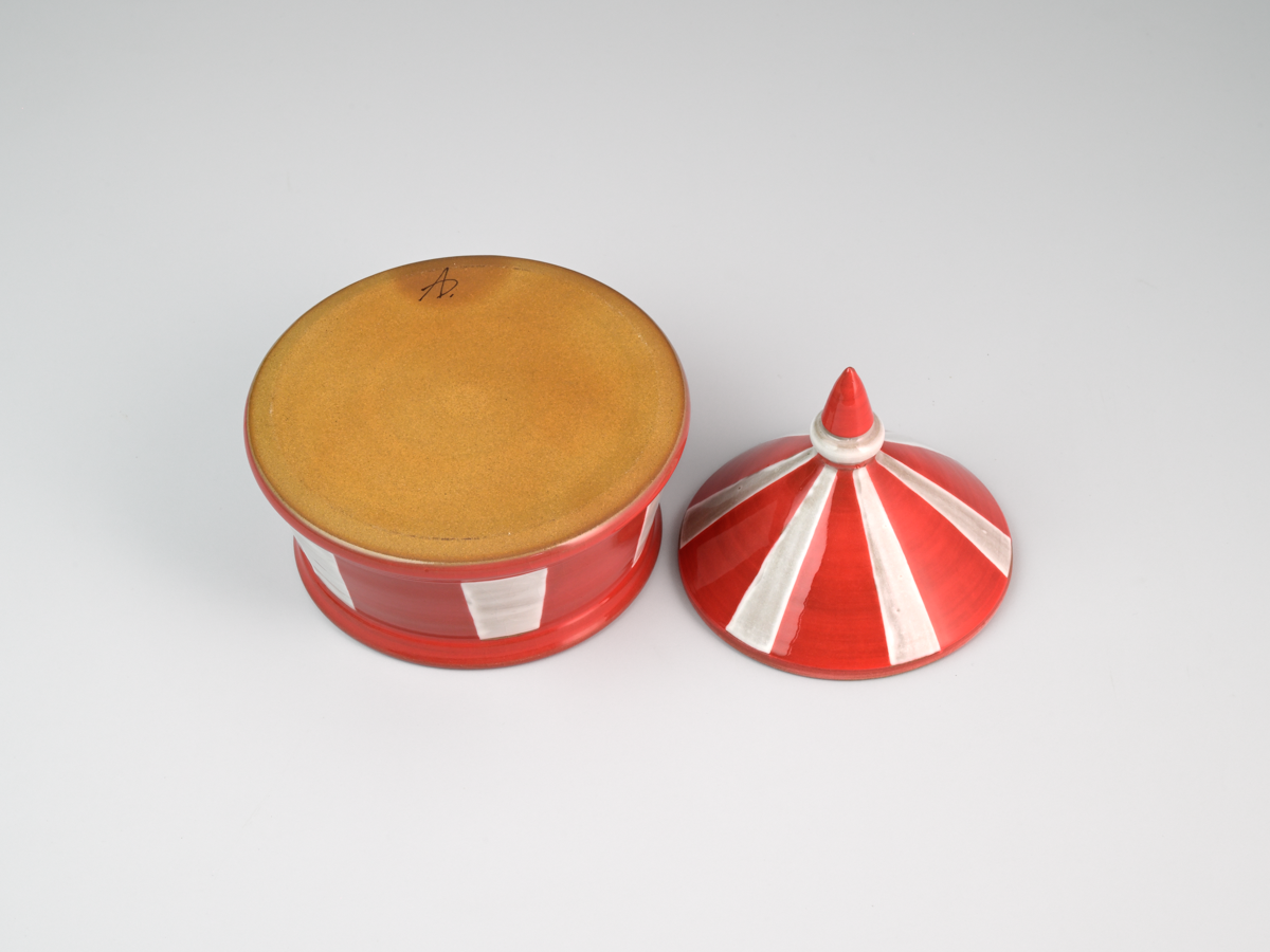 BIG TOP II  1 Carnival Tent Lidded Jar - Amrita Dhawan