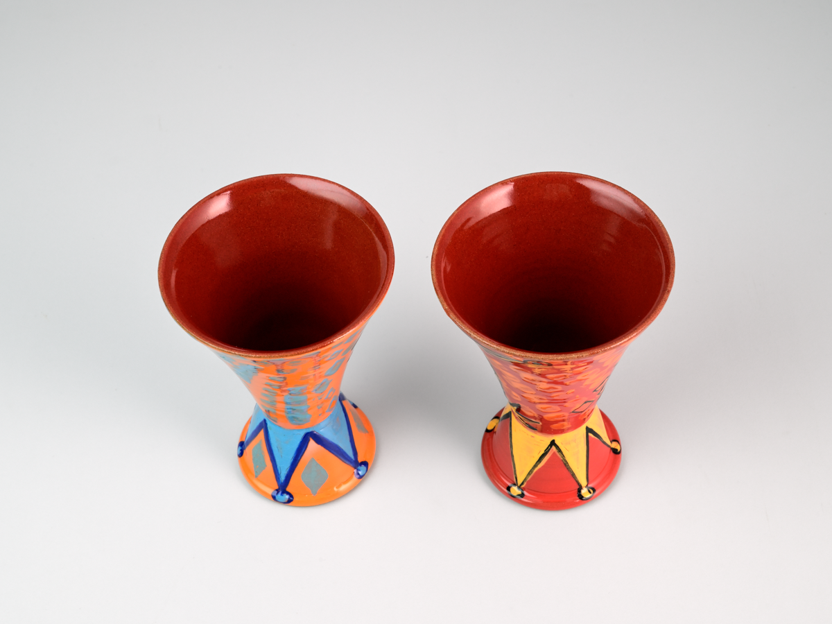 JOKER JESTER TEASER TRICKSTER I  Pair of Champagne Flutes - Amrita Dhawan
