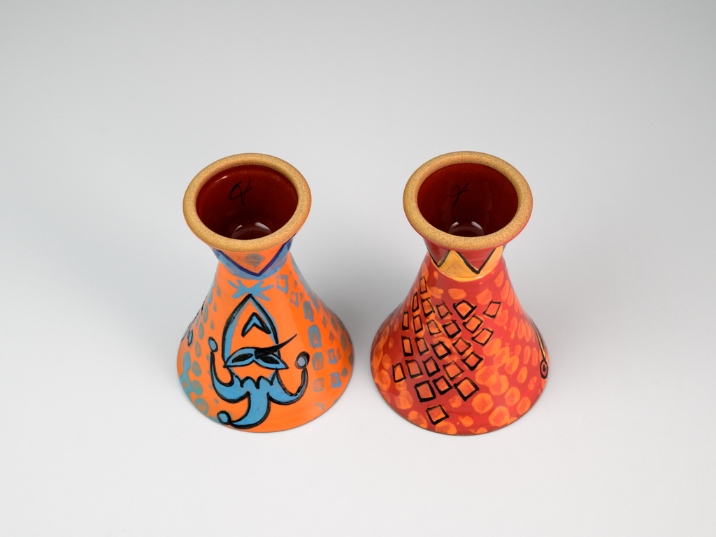 JOKER JESTER TEASER TRICKSTER I  Pair of Champagne Flutes - Amrita Dhawan
