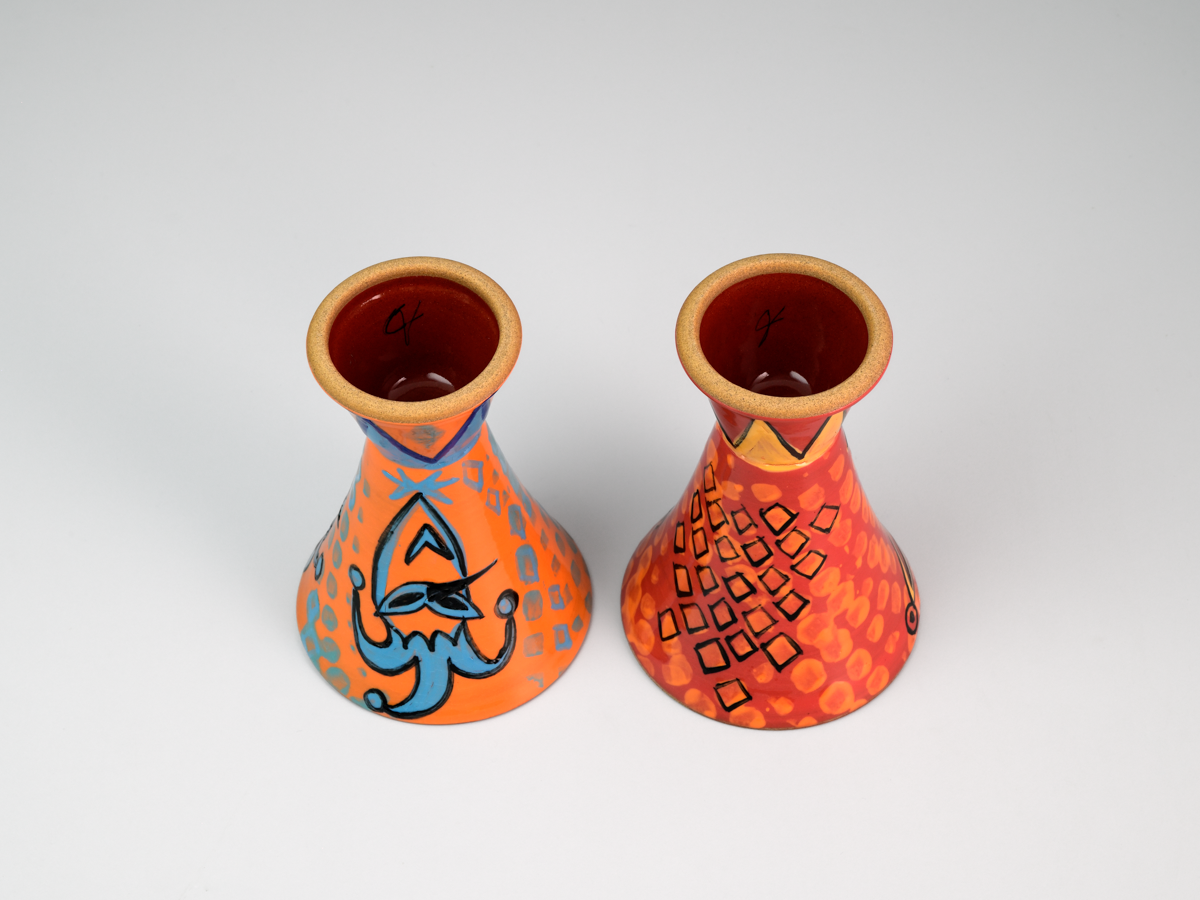 JOKER JESTER TEASER TRICKSTER I  Pair of Champagne Flutes - Amrita Dhawan