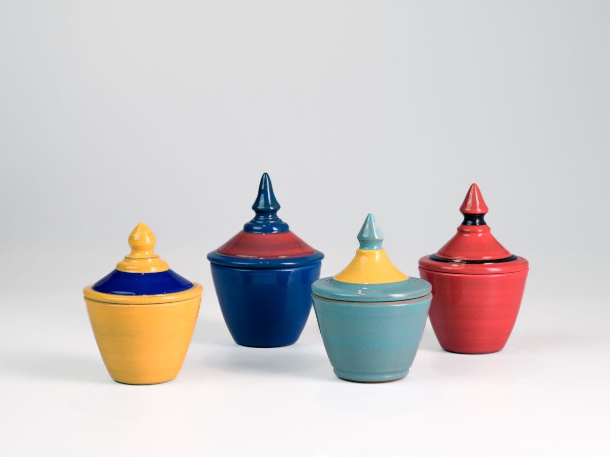 CIRCUS CANDY  4 Small lidded Jars - Amrita Dhawan