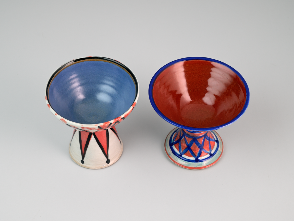 JOKER JESTER TEASER TRICKSTER III  2 Martini Glasses - Amrita Dhawan