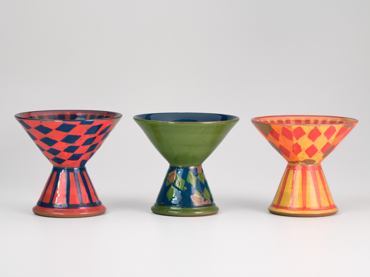 HARLEQUIN HEDONISM  3 Martini Glasses - Amrita Dhawan