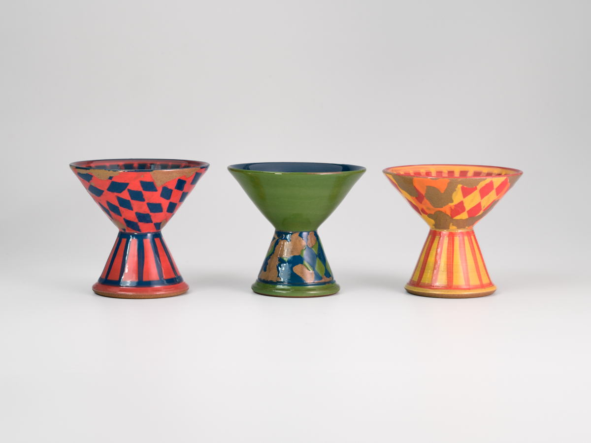 HARLEQUIN HEDONISM  3 Martini Glasses - Amrita Dhawan