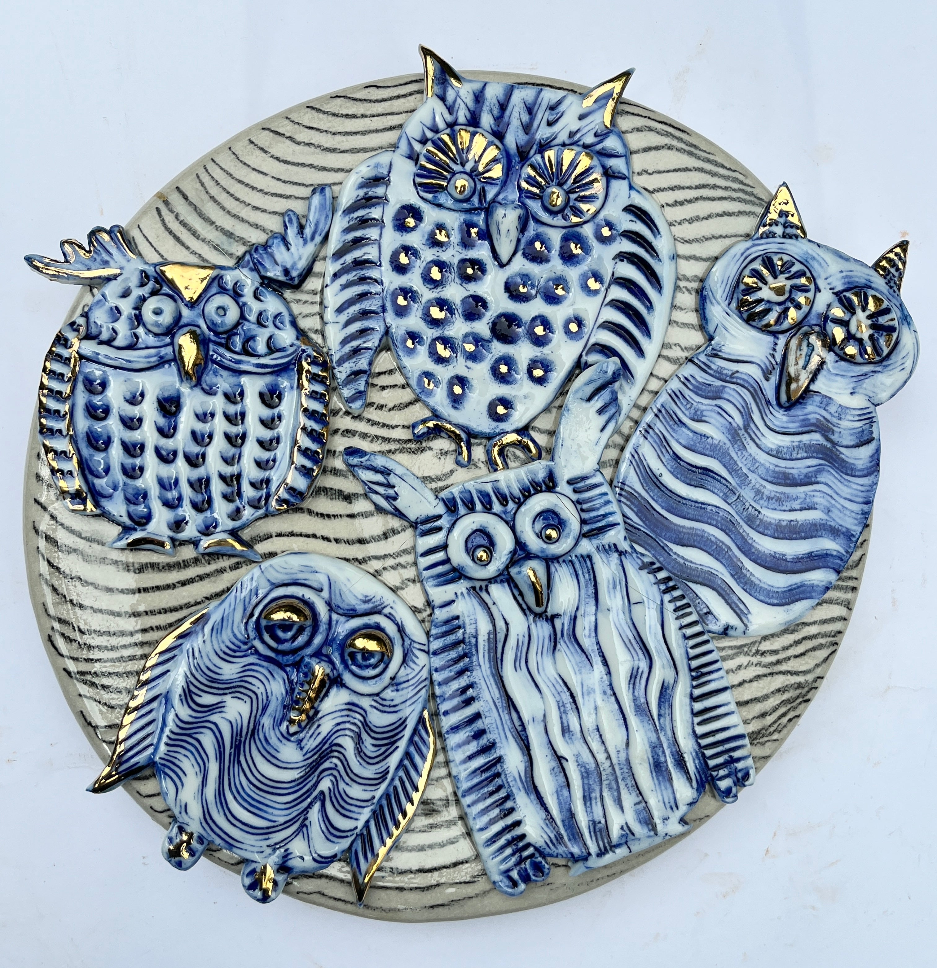 Owl Platter 2- Falguni Bhatt