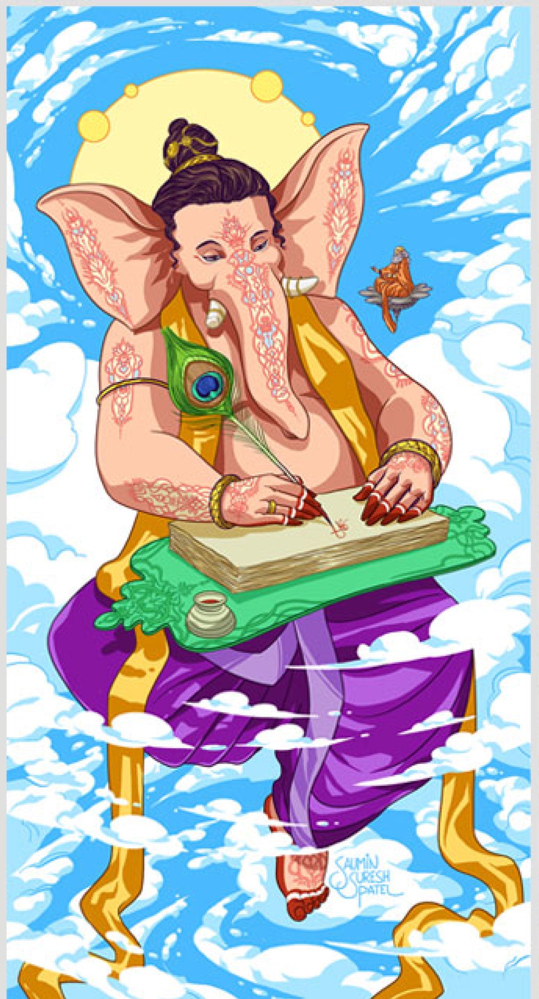 Ganesha as scribe- Saumin Suresh Patel