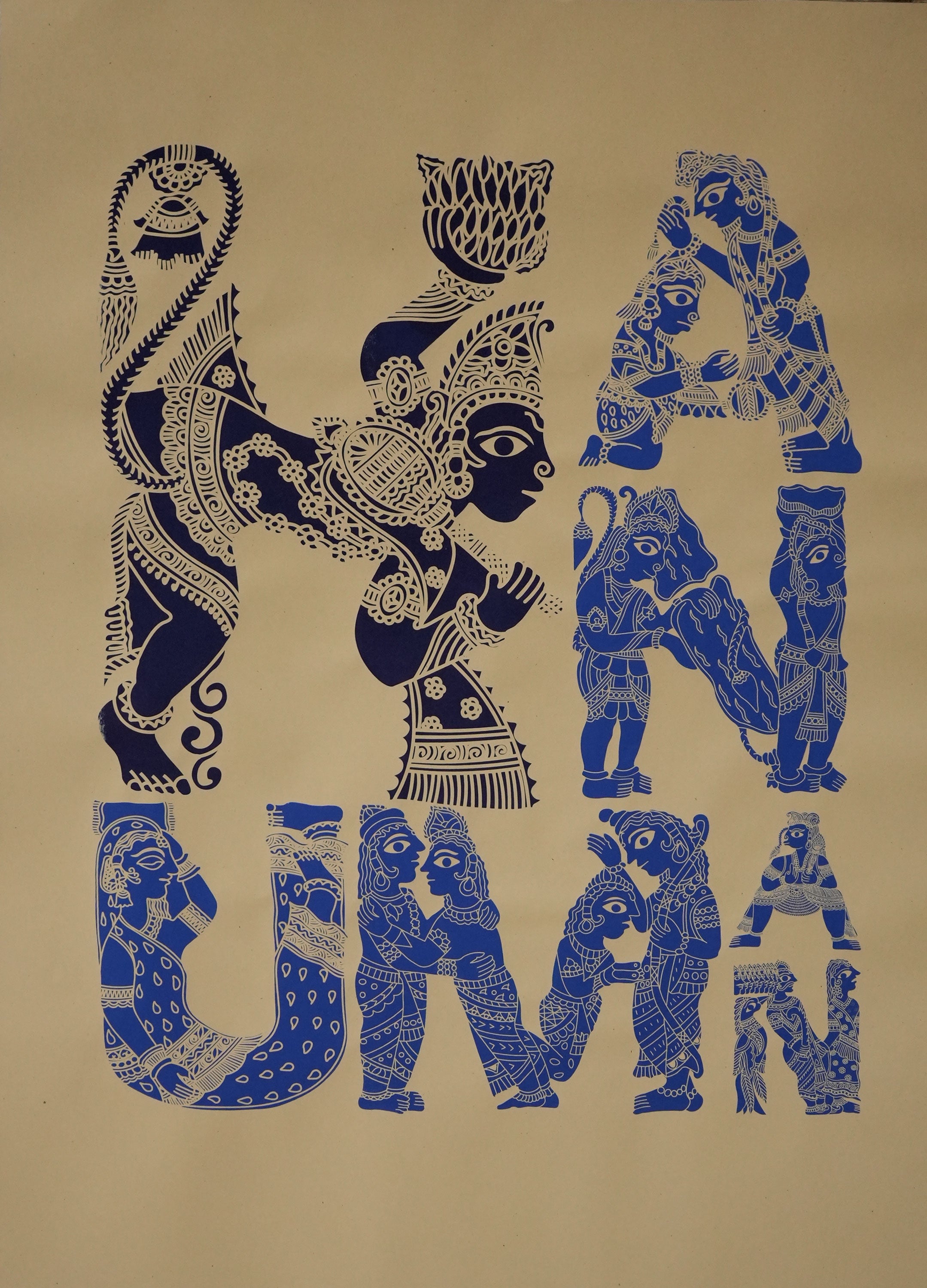Typecraft Hanuman Poster-Ishan Khosla